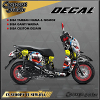 [COD] STICKER DECAL SCOOPY FI  NEW VARIASI striping motor HONDA SCOOPY FI NEW sticker variasi LIST  