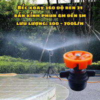 20 Béc Tưới Xoay 360 Độ, Béc Tưới Sầu Riêng, Béc Tưới Cây Ăn Trái, Béc Tưới Rau, Béc Tưới Phun Mưa