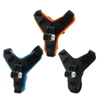 Full Face Helmet Chin Mount Holder Adapter for GoPro Hero 9 8 6 5 Motorcycle Strap Stand Action Camera Bracket Rack Accessories