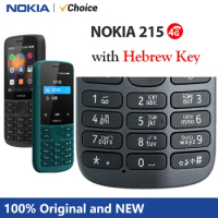 Nokia 215 4G Mobile Phone Dual SIM Cards 2.4 Inch Wireless FM Radio 1150mAh Long Standby Time Feature Phone with Hebrew Keyboard