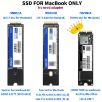 OSCOO 1PC SSD NVMe PCIe SATA3 SSD 1TB 512GB 256GB for Mac/MacBook Air/Macbook Pro Hard Drive 3D NAND SSD for Apple