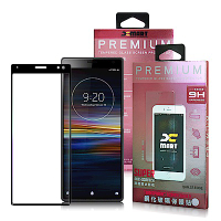 Xmart for SONY Xperia 10 Plus滿版 2.5D鋼化玻璃貼-黑
