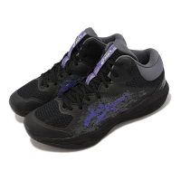 asics 亞瑟士 籃球鞋 Nova Flow 2 男鞋 黑 紫 中筒 亞瑟膠 穩定 支撐 亞瑟士(1063A071001)