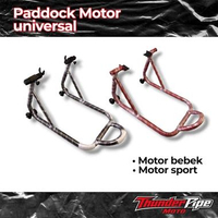 Standar Paddock Motor Universal Bebek Sport Pedok Belakang Motor Type Y & L Pipa Besi Kuat Type Y Hi