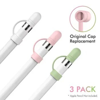 3Pcs Replacement Pencil Cap New Protective Case Silicone Pencil Holder Anti-lost Stylus Nib Tip for Apple Pencil 1
