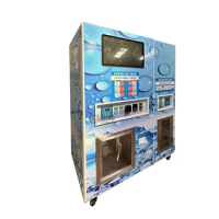 Automatic Portable 100kg/24h Commercial Self Serve Hotel Crystal Ice Maker And Water Cube Dispenser Vending Machine