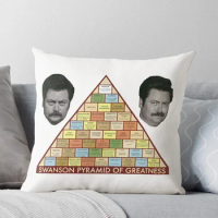 Swanson Pyramid of Greatness Throw Pillow Pillow Case covers for pillows Christmas Pillow