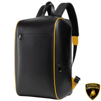Automobili Lamborghini 藍寶堅尼 限量2折 義大利頂級小牛皮後背包 LBZA00379M 全新專櫃展示