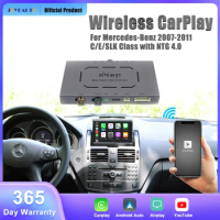 JOYEAUTO Wireless CarPlay for Mercedes Benz C E SLK Class 2007-2011 W204 W212 X204 NTG 4.0 With Android Auto Mirror Link AirPlay