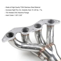 Car modified stainless steel exhaust manifold for Honda Civic 01-05 DX/LX EM/ES D17A