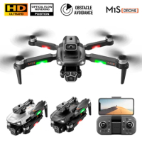 M1s Mini Drone 4K Professinal Three Camera Wide Angle Optical Flow Localization Four-way Obstacle Avoidance RC Quadcopter toys