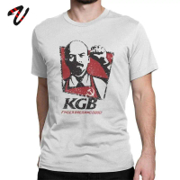 Men's T-shirt Soviet KGB T-shirt Vladimir Lenin Russian Communist Marxist Socialist Clothing Retro T