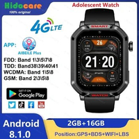 Smartwatch for Children Teens 4G LTE Android Phone Watch Sim Card 2GB+16GB Electronic Gps Tracker Kids Boy Digital Original 2024