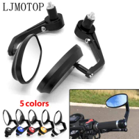 CNC Motorcycle Mirror 7/8" Handle Bar End Aluminum Rearview Mirrors For Ducati Monster 1098 848 696 999 749 821796 1200 620 1100