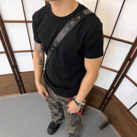เสื้อยืดผู้ชาย EME ฤดูร้อน สไตล์อเมริกัน ทรงเข้ารูป คอกลม อเนกประสงค์ สำหรับกีฬาและฟิตเนส แขนสั้น [เ