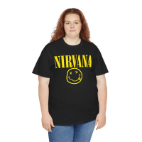 Nirvana Smiley Logo Tee Rock Band Shirt, Smells Like Teen Spirit image 5, Superior Fit& Comfort