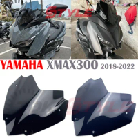 Fits For XMAX300 XMAX250 XMAX 250 300 2018 2019 2020 2021 2022 Double Bubble Motorcycle Sports Windshield Windscreen Visor