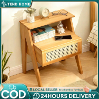 Side Table Bedside Table With Drawer BedSide Table Bamboo Bedside Cabinet Tv table Meja Tepi Katil F