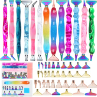Resin Point Drill Pen 5D Diamond Painting Pen Replacement Metal Point Drill Pen Head Cross Stitch Diamond Painting Accessories
