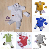 deary castle set koko anak Hawari lengan pendek 6 warna set peci