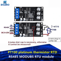 PT100 platinum thermistor RTD thermocouple temperature sensor transmitter RS485 MODUBS RTU module