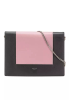 CELINE 二手 Celine 皮革框架鏈條錢包