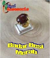 Cincin Batu Akik Badar Besi Merah (N)