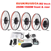 Electric Mountain Bicycle Hub Motor 250W-1500W Front Rear Wheel 20-29'' 700C SW900 LCD 5 Speed Lever Cruise Ebike Conversion Kit