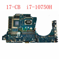 Computer System Board For HP Omen 17-CB Motherboard Mainboard W/ i7-10750H RTX 2060 6GB M01208-601 In Good Condition