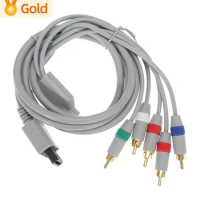 1080P Component Cable HDTV Audio Video AV 5RCA Cable for Nintendo Wii