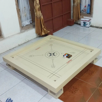 Sultan Papan Meja Karambol Kayu Premium Playwood Lis Jati 100x100cm Full Set Lengkap dengan Biji Kar