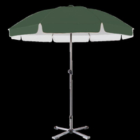 戶外遮陽傘 大號戶外遮陽傘擺攤傘大型雨傘地攤傘太陽傘崗亭傘雙層 2.4米圓傘