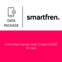 Paket Mobile Data Smartfren - Unlimited Harian 4GB (Total 120GB) 30 Hari