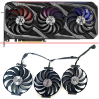 NEW Cooling 7PIN 95mm T129215SU CF1010U12S DC12V Graphics Card Fan For ASUS ROG STRIX RTX 3060 3070 3080 Ti 3090 GAMING RX 6700