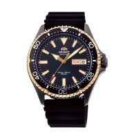 ORIENT 東方錶 官方授權 200m潛水錶 膠帶款 黑色-42mm-(RA-AA0005B)