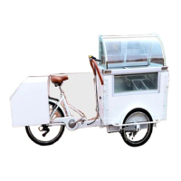 Summer Ice Cream Vending Bike Customized Food Beer Catering Cart 3 Wheel Cargo Tricycle with Freezer