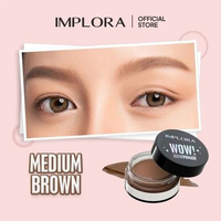 Implora Wow Brow Pomade | Eyebrow Pomade | Spoolie dan Kuas Alis medium brown