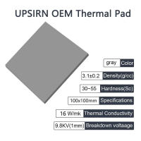 Upsiren OEM heat dissipation silicone pad CPU/GPU graphics card water cooling thermal pad mat motherboard silicone grease pad