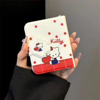 Red Polka Dots Love KT Cat Phone Case Suitable For Samsung Galaxy ZFlip7 zflip6 Lanyard Folding Hard
