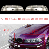 For BMW 5 Series E39 2000 2001 2002 2003 Car Headlight Cover Left/Right Lens Cover Glass Faros Delanteros Shell Car Accessoires