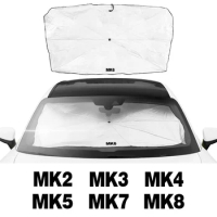 Foldable Car Sunshade Umbrella Anti UV Rays Sunlight Protective Cover Auto Accessories For VW-GOLF MK4 MK6 MK7 MK5 MK3 MK2 MK8