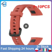 1~10PCS Silicone Wrist Strap For Band 4 Smart Wristband Replacement Strap For Honor Band 5i Bracelet With Protective Film