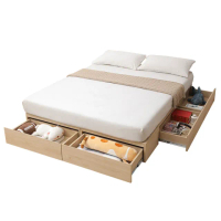 【myhome8居家無限】Yale耶魯掀蓋抽屜床底/床架-6尺-雙人加大(可客製尺寸/顏色)