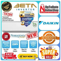 AC DAIKIN FTKE15YV14 FTKE-15YV14 FTKE15 R32 AC 1/2PK BETA INVERTER SUPER LOW WATT SPLIT AC DAIKIN TU