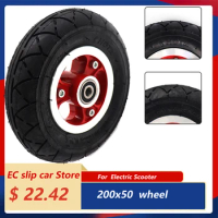 200X50 Front Pneumatic Wheel Tire for Electric Scooter Razor E100 E150 E200 Espark Crazy Cart Scooters 8x2 Inch Parts