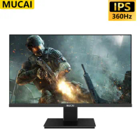 MUCAI 24.5 Inch IPS Monitor 360Hz Gaming Gamer PC LCD Display HD Desktop Computer Screen Flat Panel HDMI-Compatible/DP
