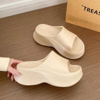 selipar 2026 New EVA Thick-Soled Height-Increasing Women's Slippers, Summer Fashionable Outdoor Beac