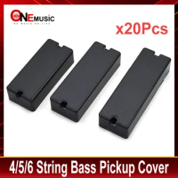 20Pcs Sealed Closed Type Humbucker Pickup Cover for 4/5/6 String Electric Bass 2 Hole Matte Electric Guitar Accessories