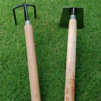1 Paket Cangkul Mini Wangkil kecil Babat Rumput dan Garukan sampah Alat Taman Multifungsi untuk Pera