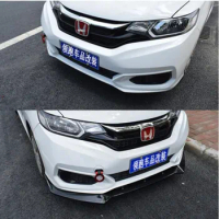 3pcs/Set ABS Paint For Car Front Bumper Lip Splitter Diffuser Lip Spoiler For Honda Fit Jazz GK5 2018 2019 2020